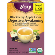 Cargar imagen en el visor de la galería, Yogi Tea - Blackberry Apple Cider Digestive Awakening