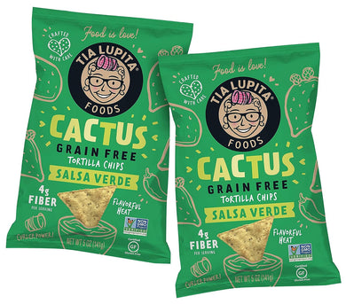 Cactus Tortilla Chips - Salsa Verde