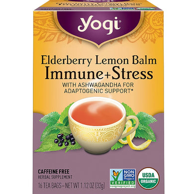Yogi Tea - Elderberry Lemon Balm Immune + Stress