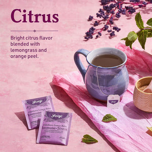 Yogi Tea - Elderberry Lemon Balm Immune + Stress