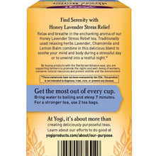 Cargar imagen en el visor de la galería, Yogi Tea - Honey Lavender Stress Relief Tea