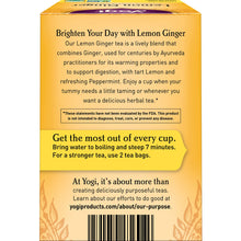 Cargar imagen en el visor de la galería, Yogi Tea - Lemon Ginger